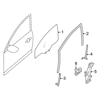 Nissan OE - Front Door - Glass & Hardware
