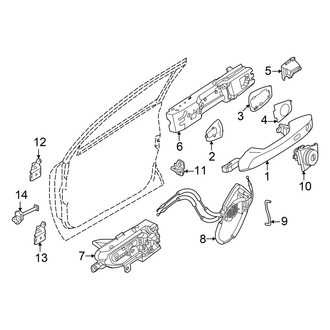 Nissan OE - Front Door - Lock & Hardware