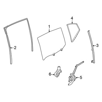 Nissan OE - Rear Door - Glass & Hardware