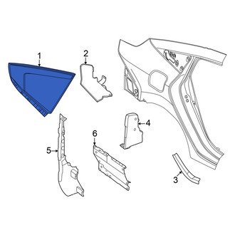 Nissan OE - Left Body C-Pillar Molding
