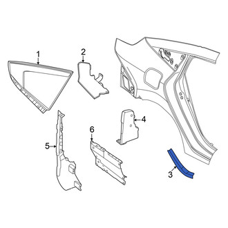 Nissan OE - Rear Left Stone Guard