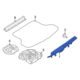 Nissan OE - Rear Trunk Trim Scuff Plate