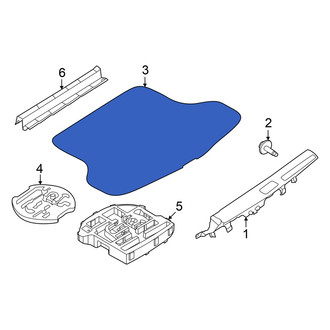 Nissan OE - Rear Trunk Mat
