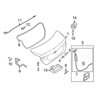 Nissan OE - Trunk Lid - Lid & Components