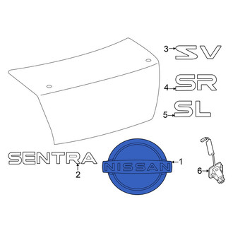 Nissan OE - Rear Deck Lid Emblem