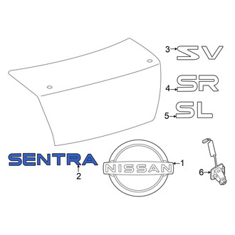 Nissan OE - Rear Deck Lid Emblem