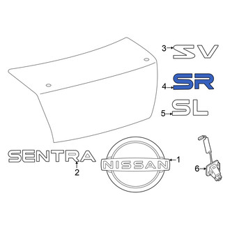 Nissan OE - Rear Deck Lid Emblem
