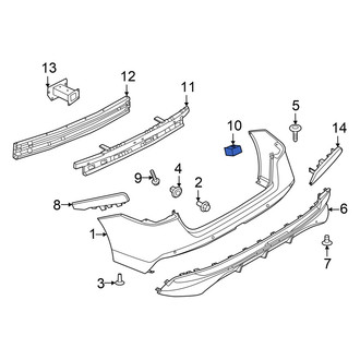 Nissan OE - Rear Bumper Cover Spacer