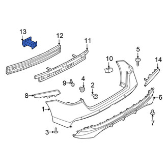Nissan OE - Rear Left Bumper Impact Bar Bracket
