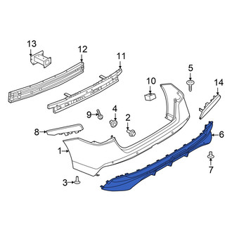 Nissan OE - Rear Lower Bumper Cover