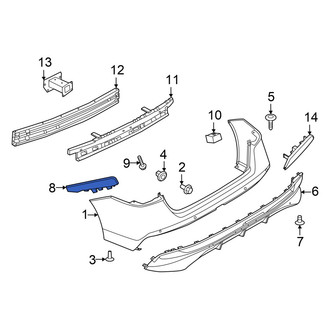 Nissan OE - Rear Right Bumper Guide