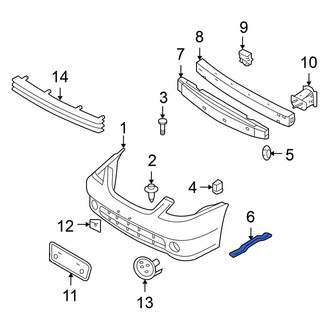 Nissan OE - Front Left Bumper Cover Bracket
