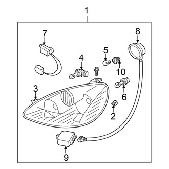 Nissan OE - Front Lamps - Headlamp Components
