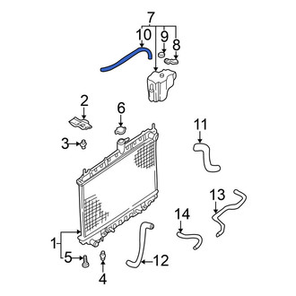 Nissan OE - Engine Coolant Reservoir Hose
