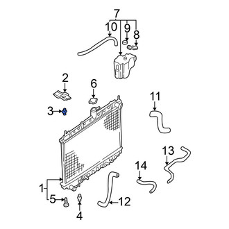 Nissan OE - A/C Condenser Bracket Insulator