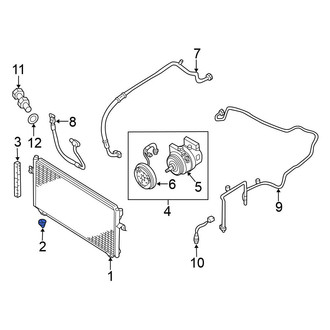 Nissan OE - A/C Condenser Bracket Insulator