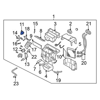 Nissan OE - HVAC Air Inlet Door Actuator