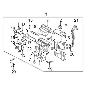 Nissan OE - Air Conditioner & Heater - Evaporator & Heater Components