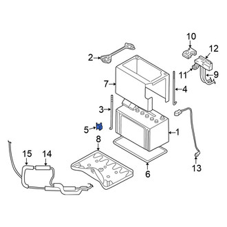 Nissan OE - Battery Vent Tube Clip