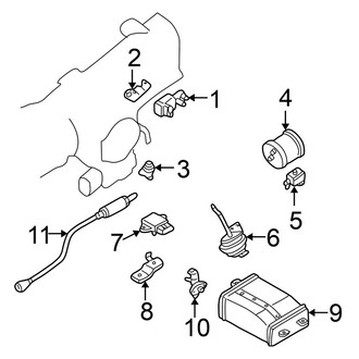 Nissan OE - Emission System - Emission Components (S / SL 2.5L)