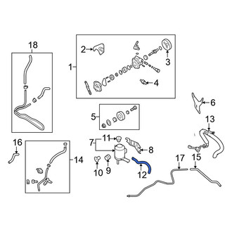 Nissan OE - Power Steering Return Hose