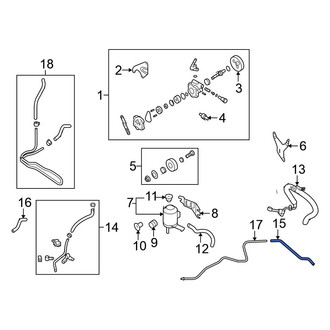 Nissan OE - Power Steering Return Hose