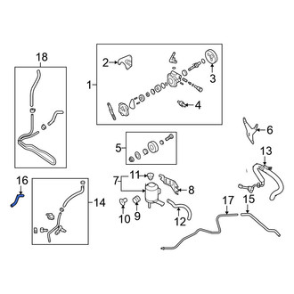 Nissan OE - Power Steering Return Hose
