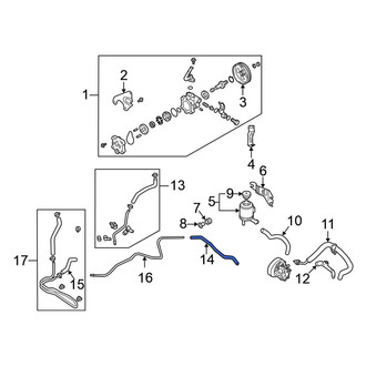 Nissan OE - Power Steering Return Hose