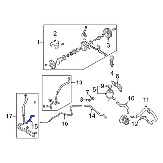 Nissan OE - Power Steering Return Hose