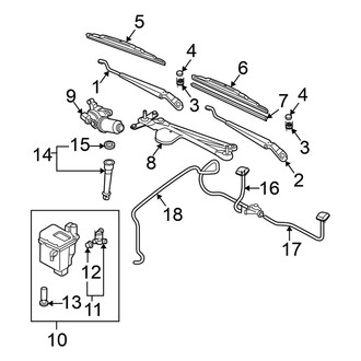 Nissan OE - Windshield - Wiper & Washer Components