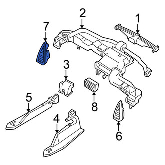 Nissan OE - Left Dashboard Air Vent