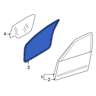Nissan OE - Front Right Door Seal