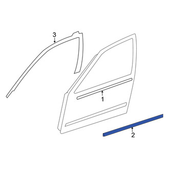 Nissan OE - Front Left Body Trim Molding