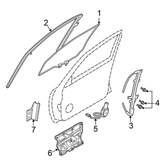 Nissan OE - Front Door - Glass & Hardware