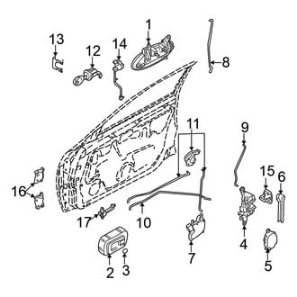 Nissan OE - Front Door - Lock & Hardware