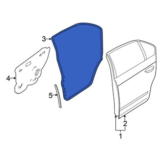 Nissan OE - Rear Right Door Seal