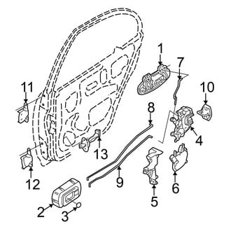 Nissan OE - Rear Door - Lock & Hardware