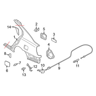 Nissan OE - Quarter Panel - Exterior Trim