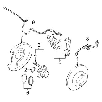 Nissan OE - Rear Suspension - Brake Components