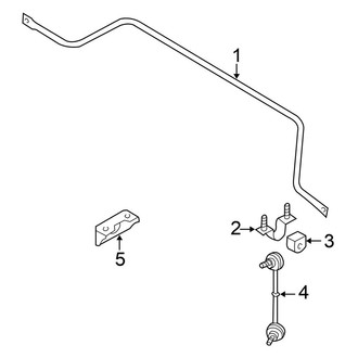 Nissan OE - Rear Suspension - Stabilizer Bar & Components
