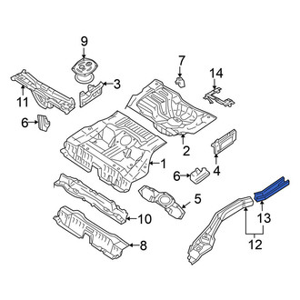 Nissan OE - Rear Right Floor Extension
