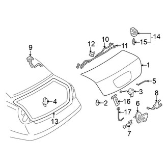 Nissan OE - Trunk Lid - Lid & Components