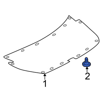 Nissan OE - Deck Lid Trim Clip