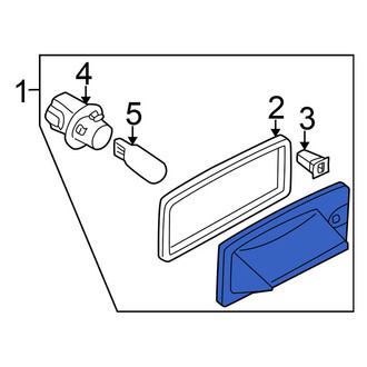 Nissan OE - Rear License Plate Light Assembly