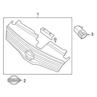 Nissan OE - Grille & Components (Sedan)