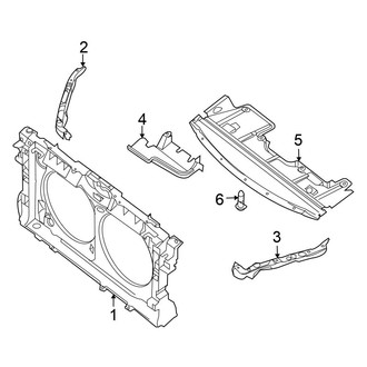 Nissan OE - Radiator Support - Splash Shields (Sedan)