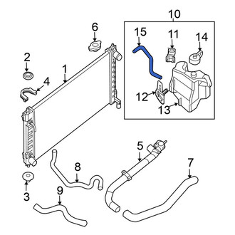 Nissan OE - Engine Coolant Reservoir Hose