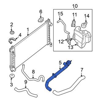 Nissan OE - Upper Radiator Coolant Hose