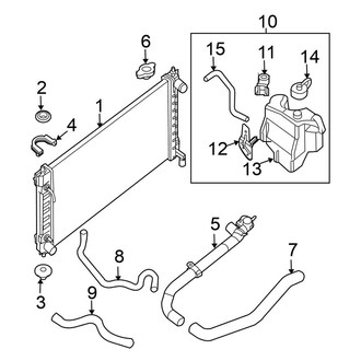 Nissan OE - Cooling - Radiator & Components (Sedan 2.5L)
