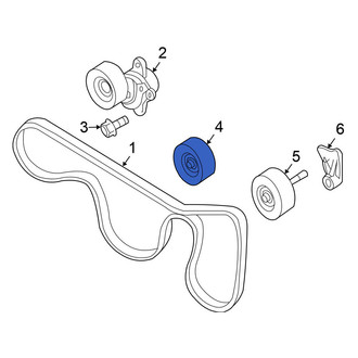 Nissan OE - Left Accessory Drive Belt Idler Pulley